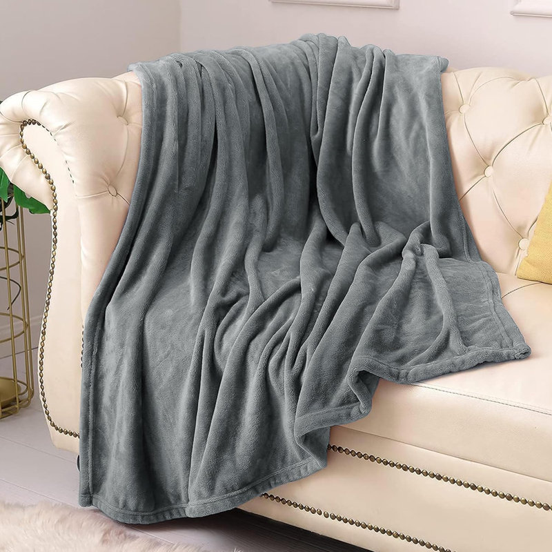 Prime Linens Weighted Throw Blanket, Single, Grey