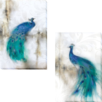 " Jewel Plumes I & II " by J. P. Prior 2 - Pieces