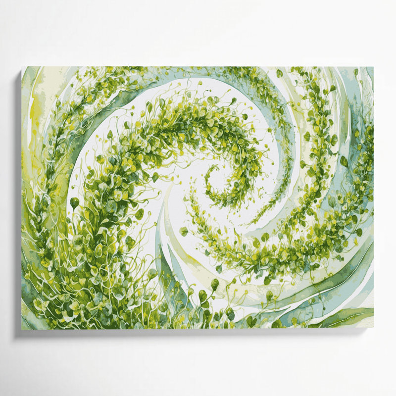 Art mural sur toile légumes choux de luzerne, H 11 po x l 14 po