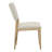Dian Cotton Blend Side Chair in White/Natural