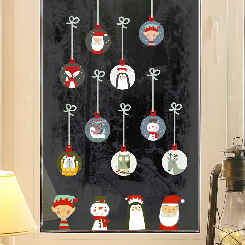 Christmas Friends Bubbles Wall Sticker