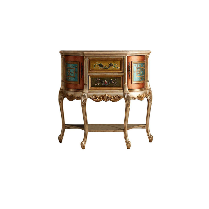 Armoire de rangement avec buffet décoratif American, Naturel / champagne