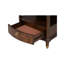 Table de bout à plateau coulissant en placage de cerisier l 24 po x P 20 po x H 24 po Mobilya