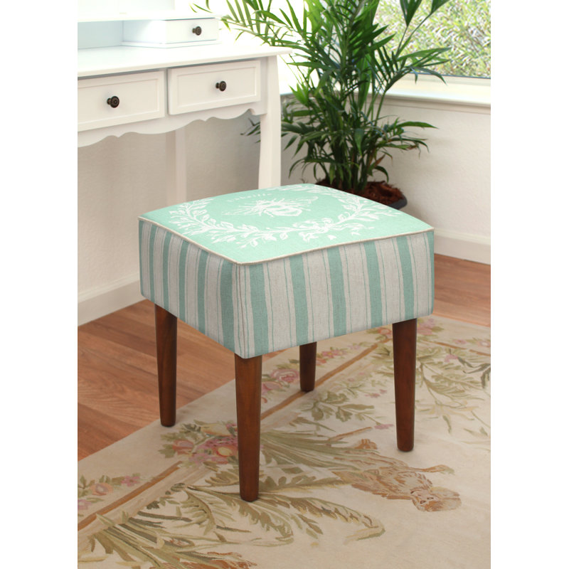 Solid + Manufactured Wood Accent Stool