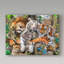 Grand chat-imprimé sur toile tendue-26853894