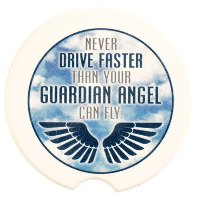 Never Drive Faster Car Coaster