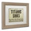 "titanic" par art textuel encadré Jadaya-20092643-20092645-70651017