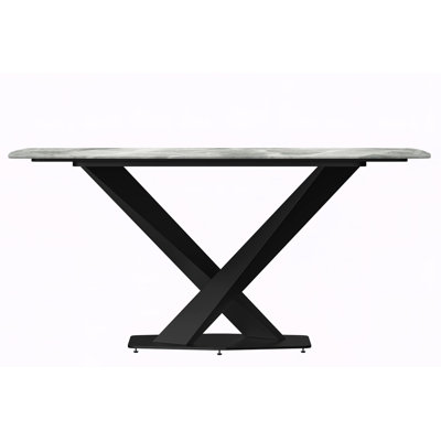 Kivah Metal Base Dining Table