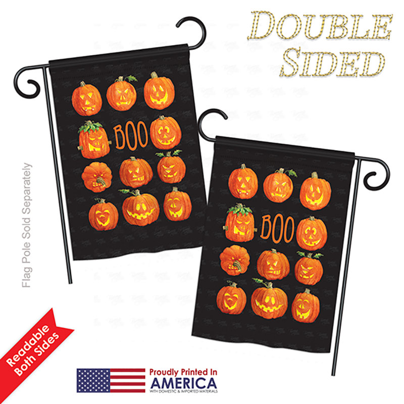 Drapeau de jardin Gosdantin Pumpkins Boo