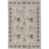 Hand-Knotted High-Quality Beige and Beige Area Rug