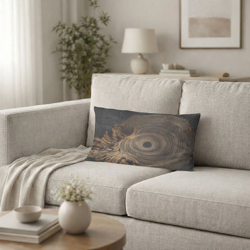 Coussin décoratif Spiral, H 12 po x l 20 po
