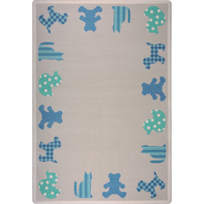 Kid Essentials Frisky Friends Area Rug