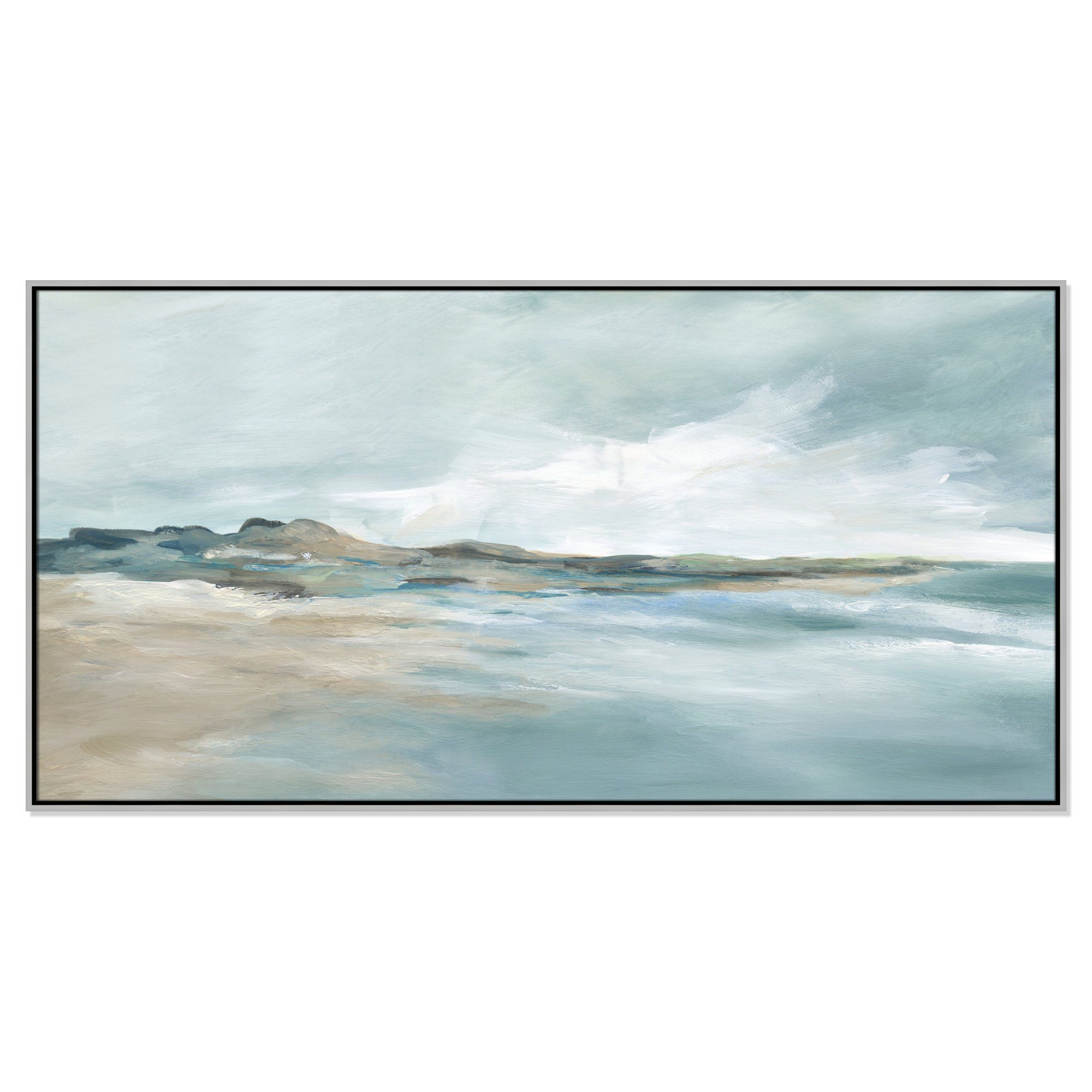 Sandpoint Print by Carol Robinson, 31.5" H x 61.5" W, Silver