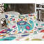 Multicolore drap-housse et coussin décoratif Ambesonne-106793643