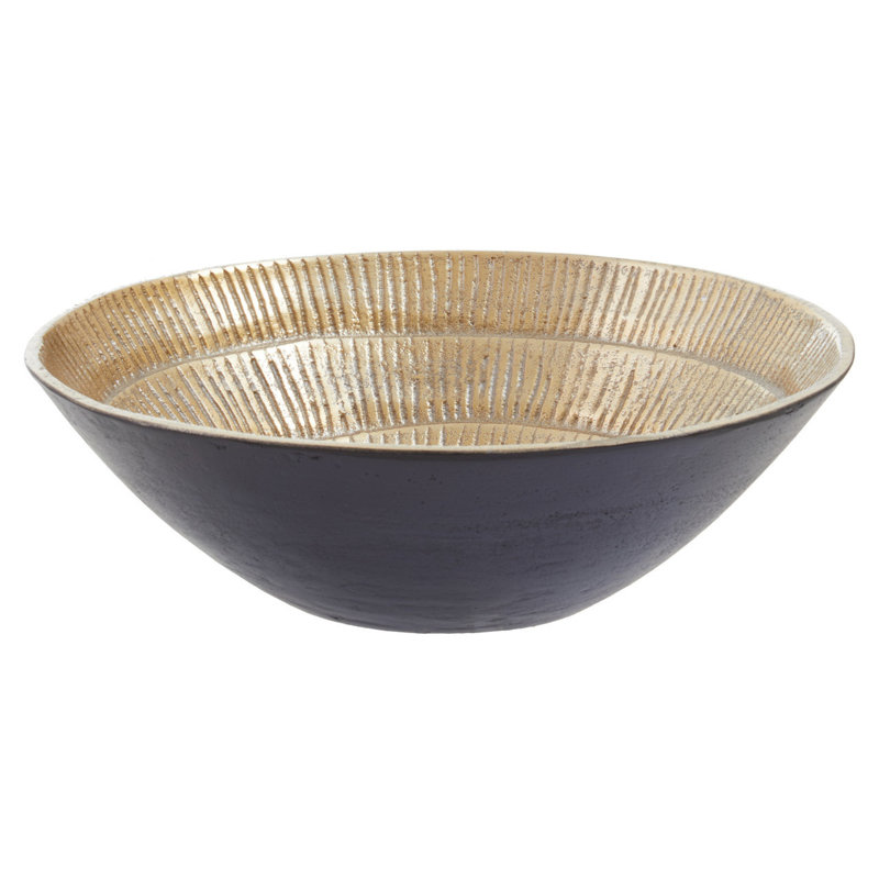 Wiechmann Aluminum Decorative Bowl 1, 9cm H x 30cm W x 30cm D
