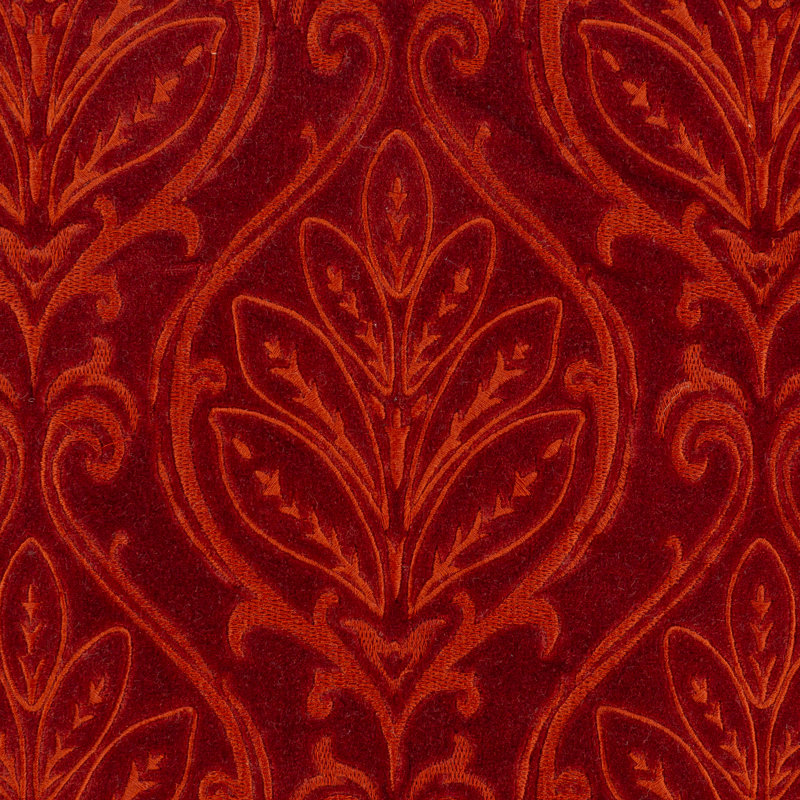 Velvet Damask 18'' Throw Pillow Cover