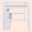 Lit plateforme avec rangement complet
