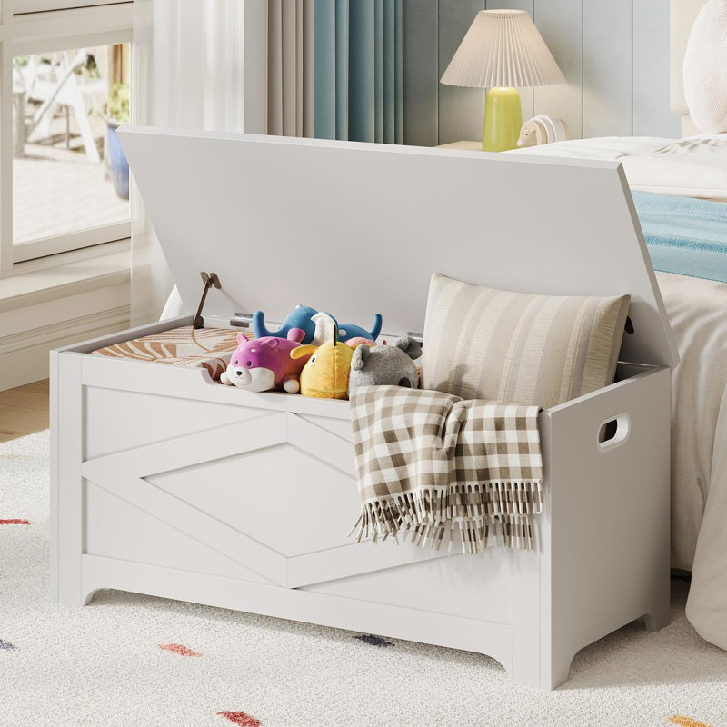 Storage Bench, White