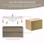 Meuble-lavabo flottant 42 po avec lavabo, meuble-lavabo mural moderne avec lavabo à surface solide et tiroirs à fermeture en douceur 42 po