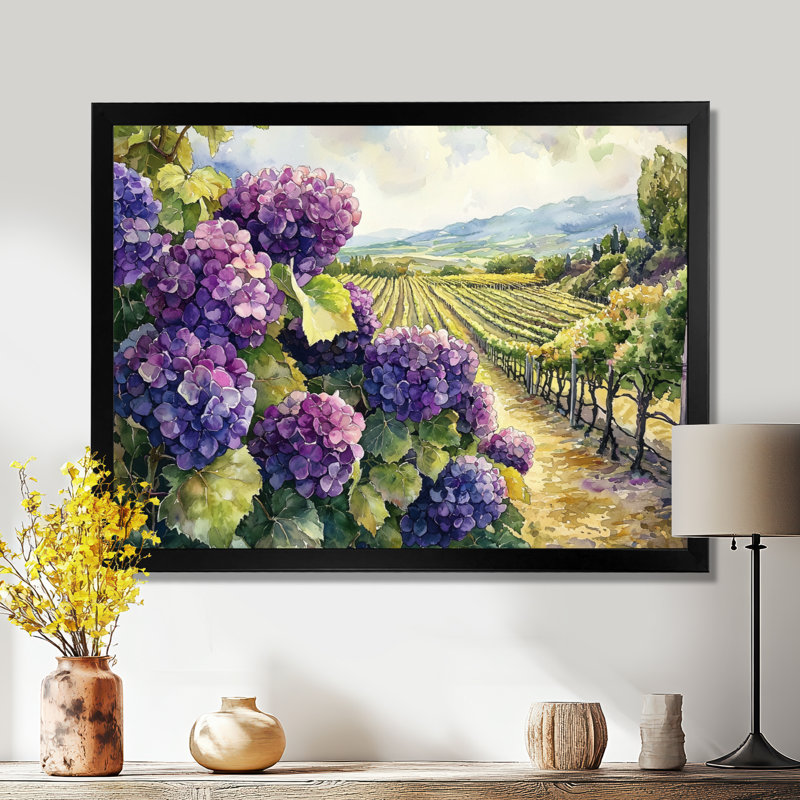 Jackquelin - Floral Wall Art, Impression d'un seul cadre photo, Noir, noir, noir, noir, H 30 po x l 40 po