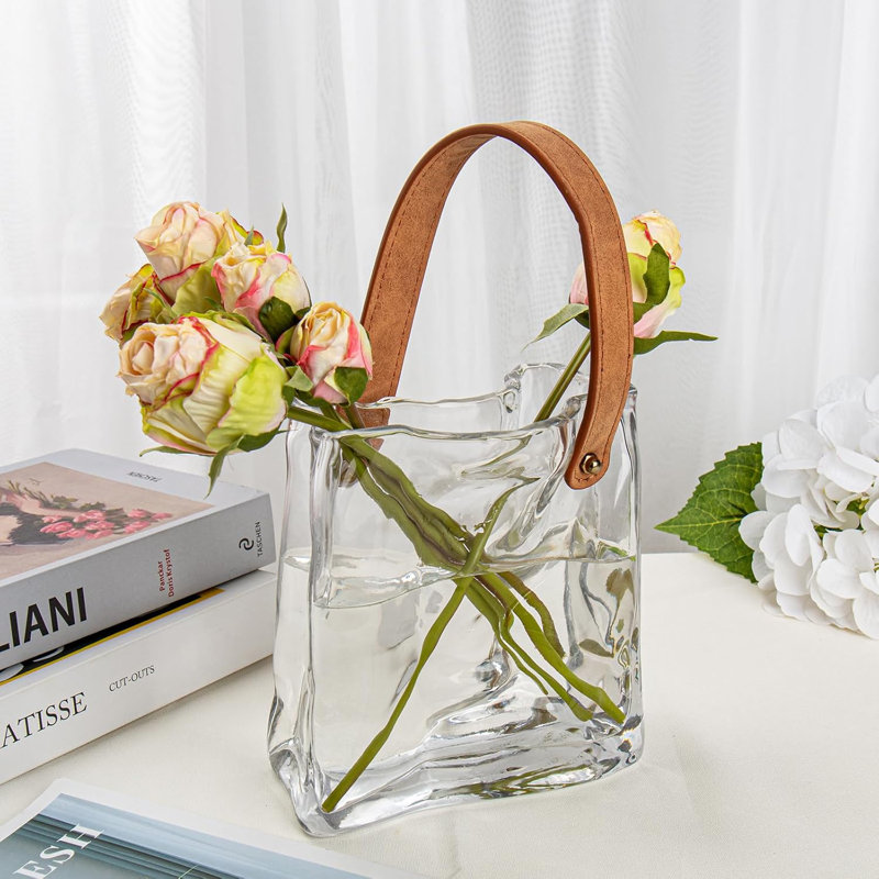 Glass Handbag Vase