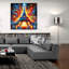  «Eiffel Tower Abstract» par Rey Klimt, art mural en verre acrylique, 36 po x 36 po-1472138430