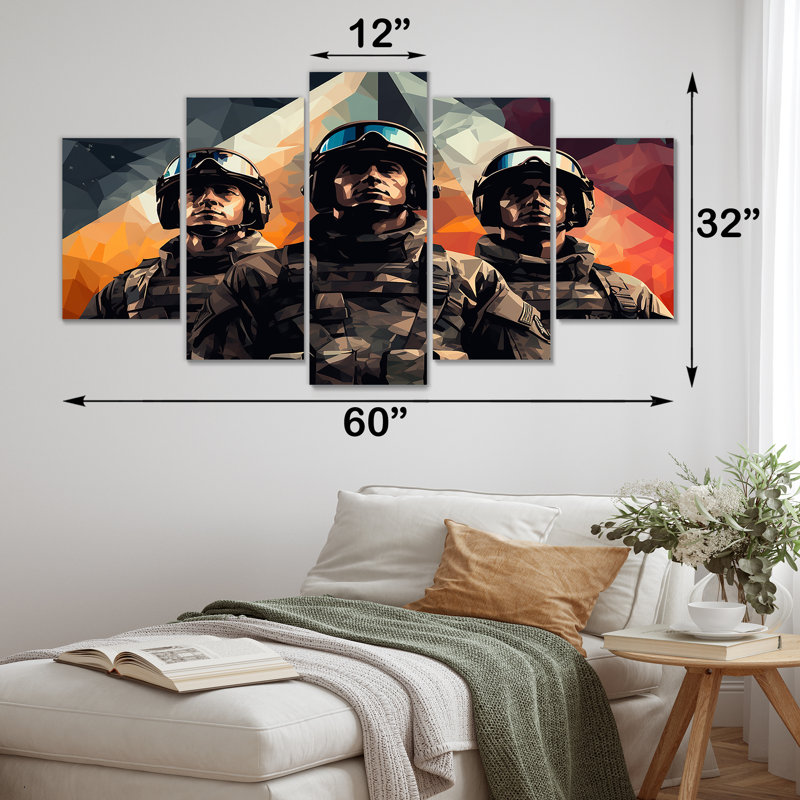  «Militaire, précision militaire - Ensemble d'art mural multi-panneaux militaire