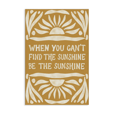 «Boho Be The Sunshine», art mural sur toile par Amanda Houston