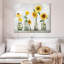 Tournesols dans un vase sur toile-1766840314