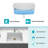 Quartz Kitchen Sink - 25X22" White Granite Composite Drop-In Kitchen Sink