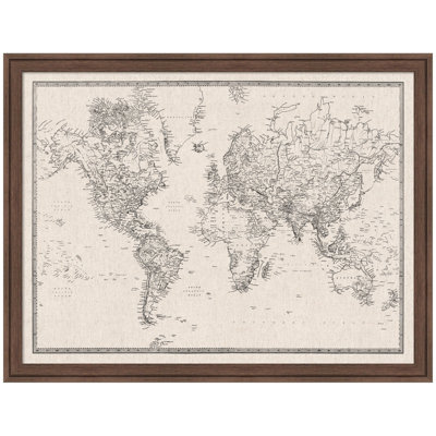 Tableau d'affichage en lin encadré en tissu noir et blanc