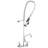 Aquaterior Commercial Kitchen Faucet with Sprayer 44" Height Wall Mount Double Handle