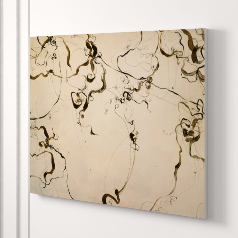 Scribbled Print by Chelsea Art Studio, Knife Gel, 24" H x 30" W x 1.5" D