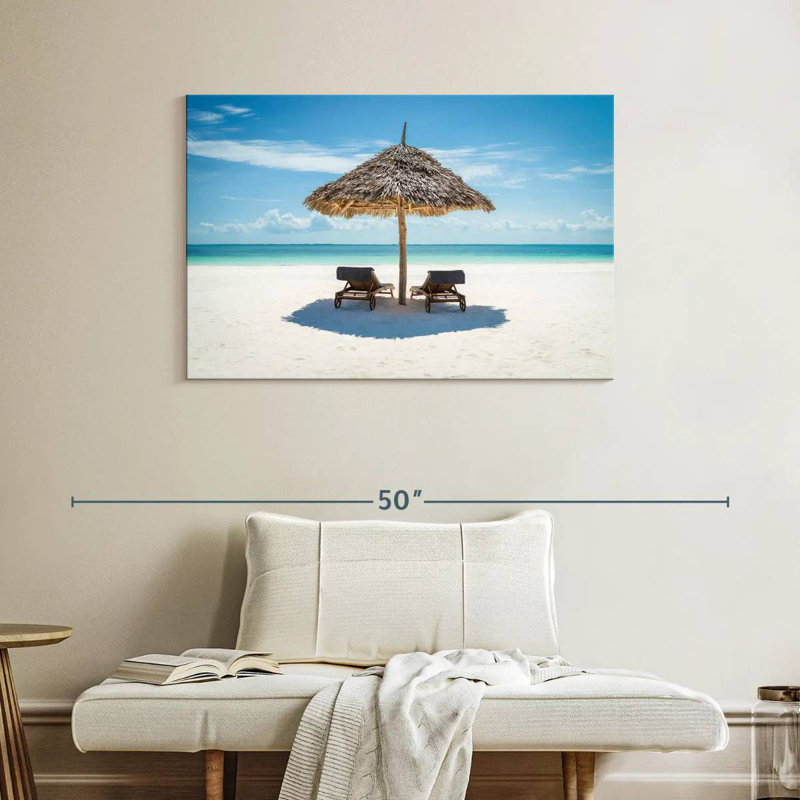 Chaises longues et parasols Gillard, H 26 po x l 39 po