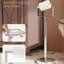 Chrome Toilet Roll Holder Free standing,Heavy Base,Stainless Steel, 58 x 20 x 20 cm