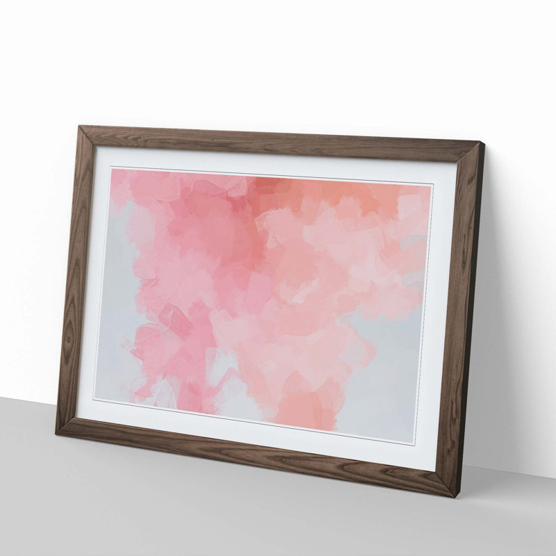 Time for an Angel in Abstract - Picture Frame Painting Print, Walnut, 60cm H x 91cm W x 2cm D
