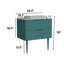 Meuble-lavabo autoportant rayé 30 po avec lavabo en céramique pré-assemblé-1103815890