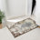 Tapis persan Luxe Weavers 7680 abstrait résistant aux taches, fabriqué à la machine, brun / 6 po x 9 po