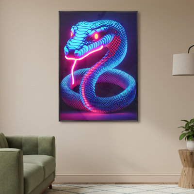 Single Picture Frame LED Illuminated Wall Art Wall Art on Glass / Aluminium