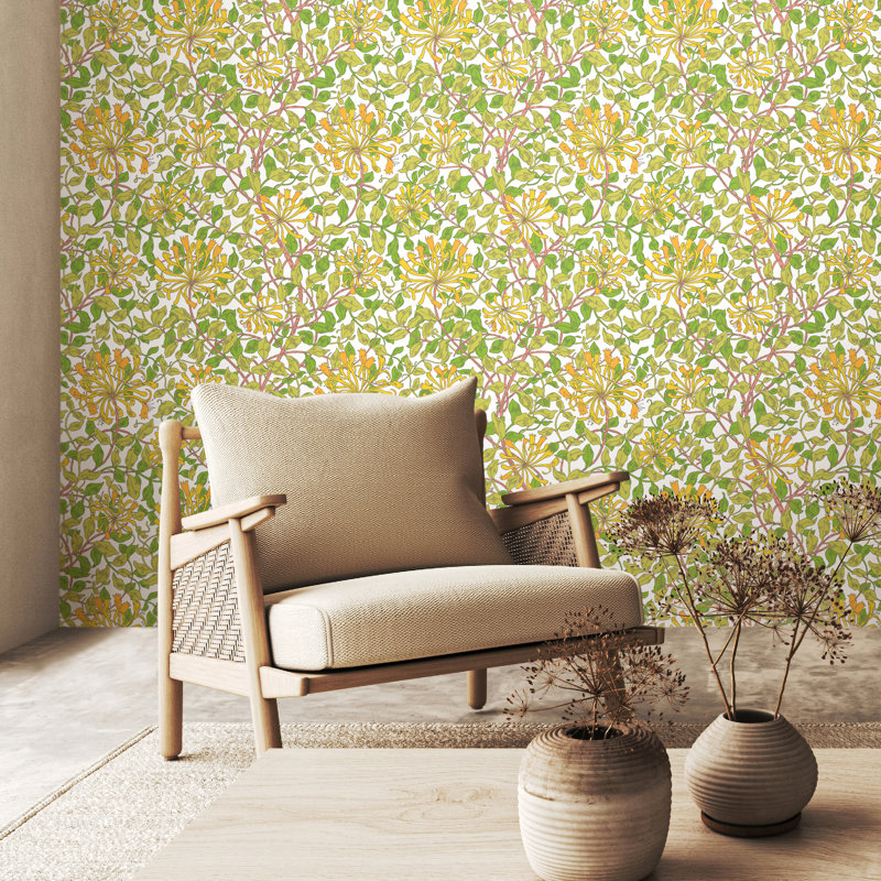 Padstow 10m x 50cm Matte Wallpaper Roll, Sunshine Yellow