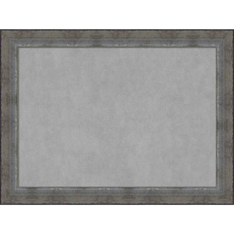 Tableau magnétique encadré étain forgé, H 24 po x l 32 po