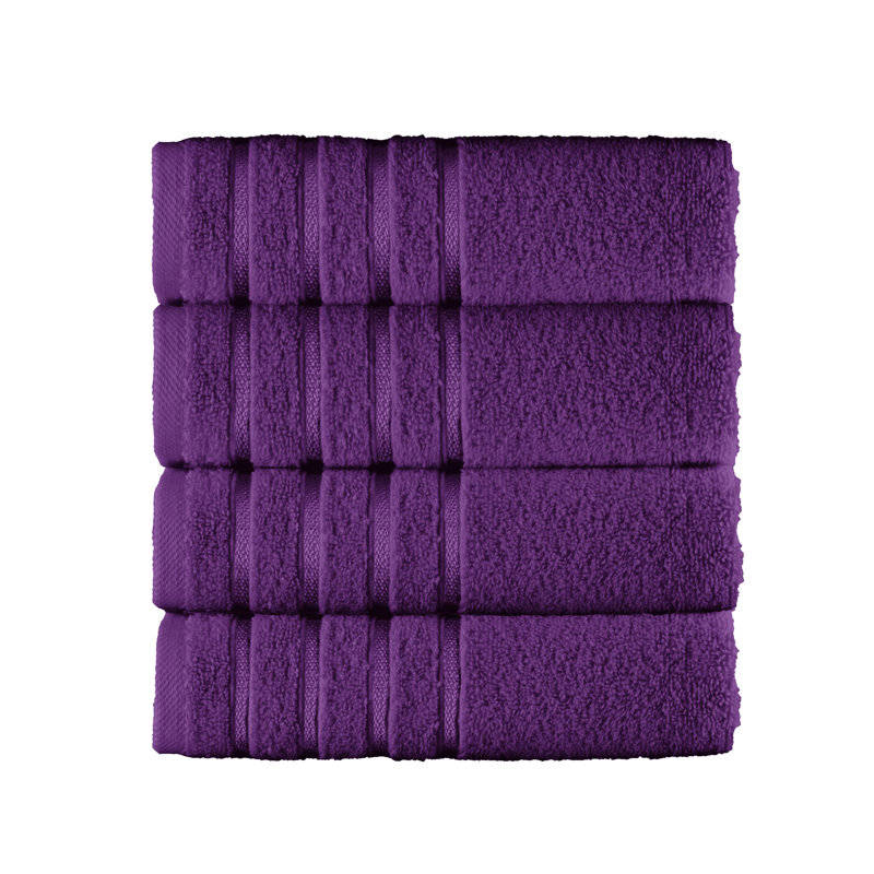 Elegant Comfort 100% Turkish Cotton 4-Piece Towel Set – Ultra Soft, Highly Absorbent, Quick Dry Bathroom Towels, Gold