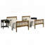 Lit superposé simple au-dessus de simple en bois massif avec table de chevet 3 pièces Aon Ames-1403135155-1403198480