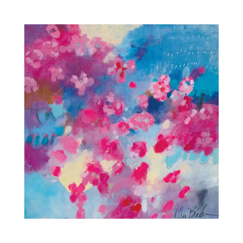 Cherry Blossom Breeze by Kerri McCabe - Wrapped Canvas Print