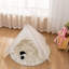 Tapis blanc à poils longs en fausse peau de mouton lavable-898789663