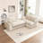 L-Shaped Modular Sofa with Cloud Comfort and No Assembly Required
