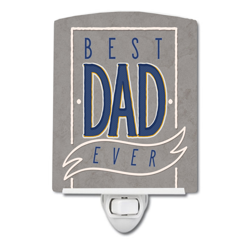 Best Dad Ever Ceramic Night Light