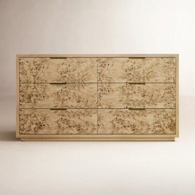 Rosen 60" Mahogany Double Dresser