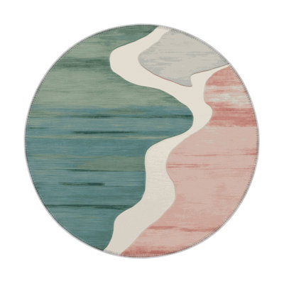 Watercolor Gray Indoor and Outdoor Area Rug