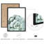 «Green Succulent Modern», reproduction d'art encadrée, affiches, salle de bain, petit art mural-104788485-104788490